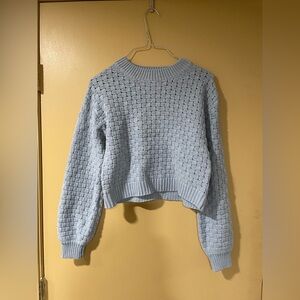 Jessica Simpson Sky Blue Textured Women's Sweater